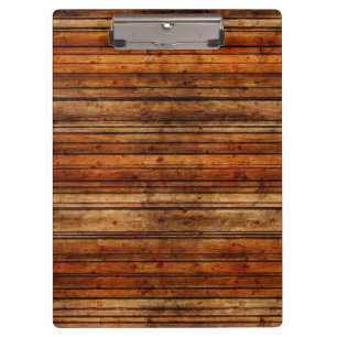 Wooden Background Modern Elegant Clipboard