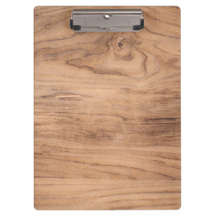 Wooden Background Modern Elegant Clipboard