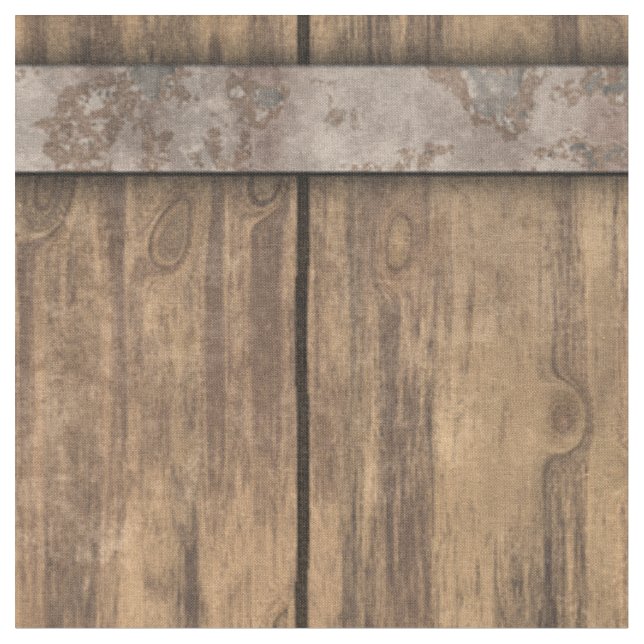 Wooden Barrel Art 1 Custom Fabric (Close Up)