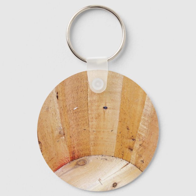 Wooden Barrel Key Ring (Front)