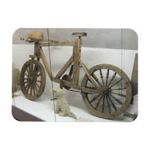 Wooden Bicycle, Rumsiskes Museum, LITHUANIA - Magnet
