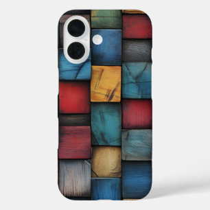 Wooden Block Texture iPhone Case