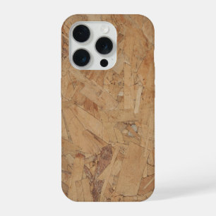Wooden Board Nature Brown Wood Carved Texture iPhone 15 Pro Case