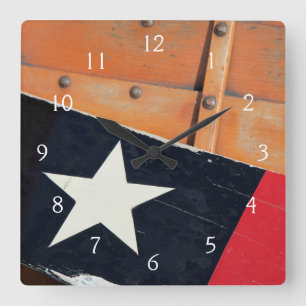 Wooden Boat Festival Square Wall Clock