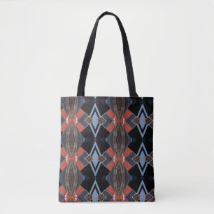 Wooden boats abstract tote bag