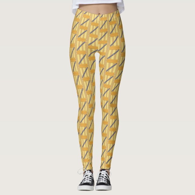 Wooden box leggings (Front)