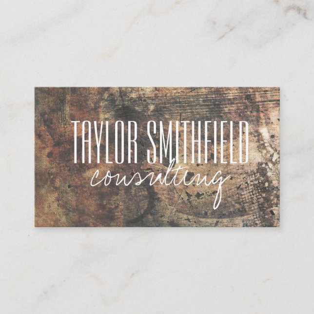 wooden business card (Front)
