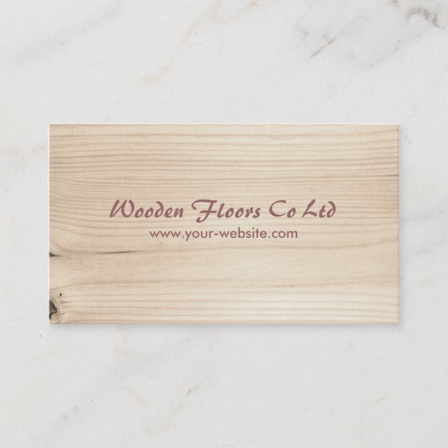 Wooden Business Card (Front)