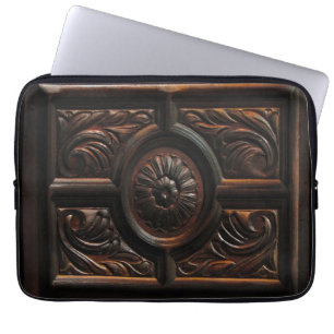 Wooden Carving Laptop Sleeve