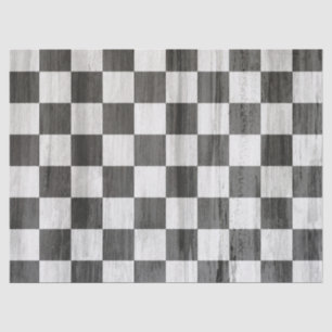 Wooden Checker Pattern Tissue Paper