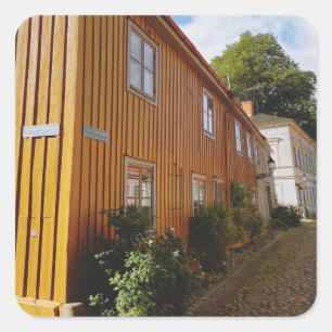 Wooden city of Nora Square Sticker