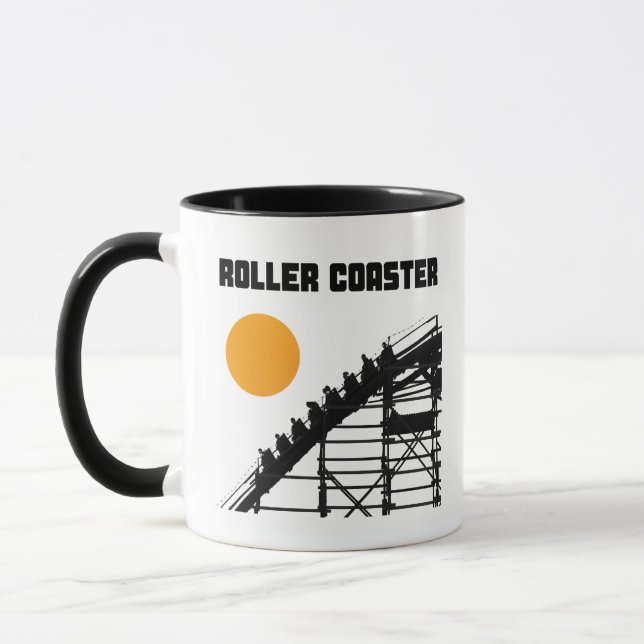 Wooden Classic Roller Coaster Sun Mug (Left)