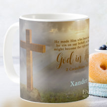 Wooden Cross Bible Verse Personalised