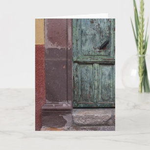 Wooden Door Abstract Card