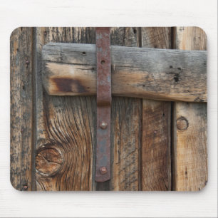 Wooden door close-up, California Mouse Pad