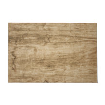 Wooden doormat.