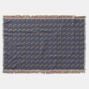 Wooden Dragonfly Throw Blanket