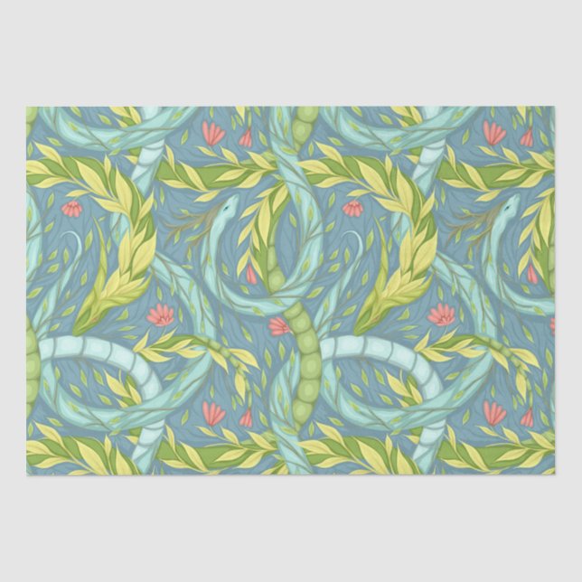 Wooden dragons  tissue paper (Front)