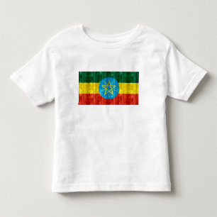 Wooden Ethiopian Flag Toddler T-Shirt