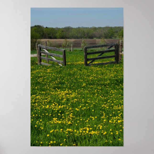 Wooden Farm Gates Poster (Front)