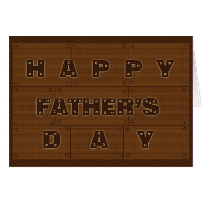Wooden Father's Day (Front Horizontal)