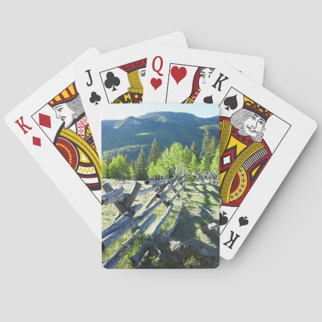 Wooden Fenceline Playing Cards (Back)