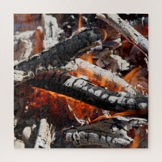 wooden fire jigsaw puzzle (Vertical)