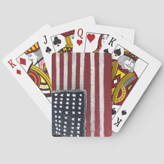 Wooden Flag Playing Cards (Back)