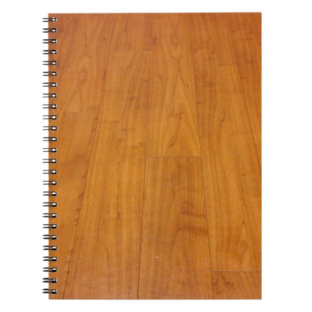 Wooden Floor Parquetry Parquet Laminate Brown Spiral Notebook (Front)