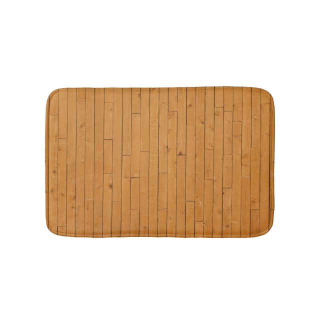 Wooden Floorboards Bath Mat (Front)