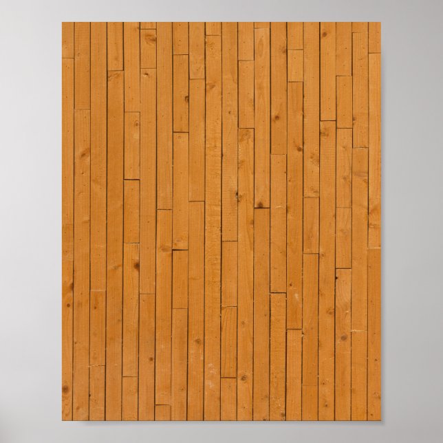 Wooden Floorboards Poster (Front)