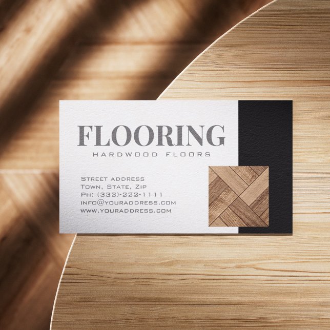 Wooden Flooring/Hardwood Floors Cool Card (Perfect for business)