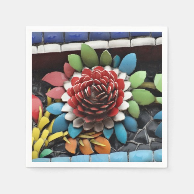 Wooden Flower Napkin (Front)