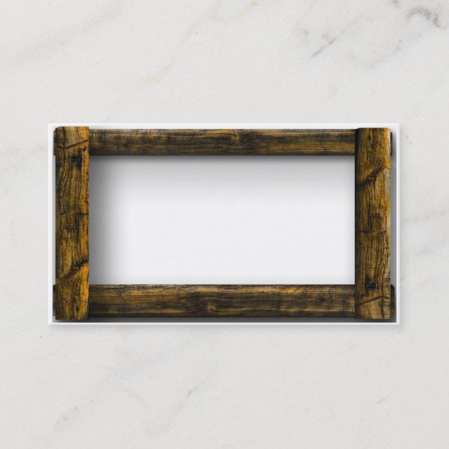 Wooden Frame Business Card (Front)