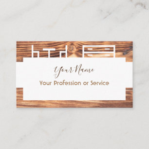 Wooden frame design for interior and furniture! bu business card