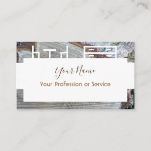 Wooden frame design for interior and furniture! business card