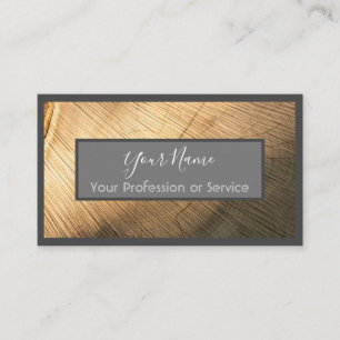 Wooden frame for interior design and carpentry! bu business card
