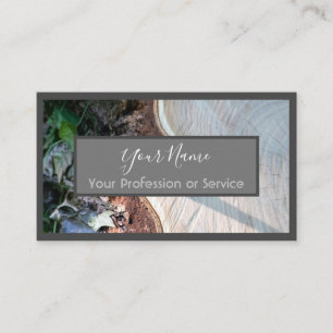 Wooden frame for interior design and carpentry! business card