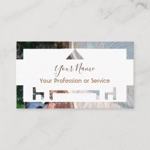 Wooden frame for interior design and furniture! business card