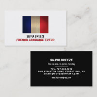 Wooden French Flag, French Language Tutor, Teacher