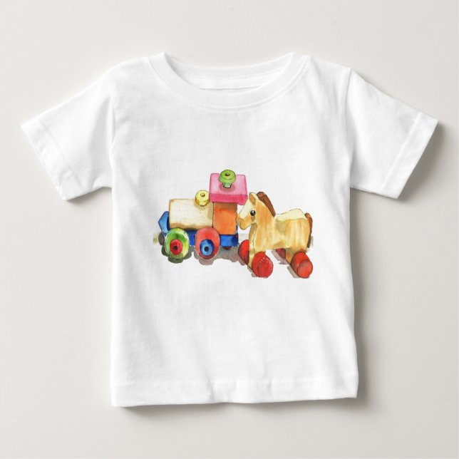 Wooden friends baby T-Shirt (Front)