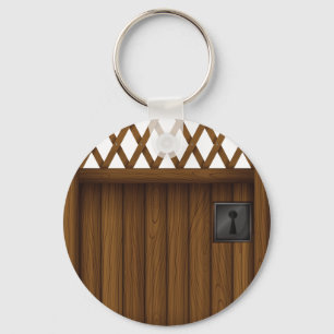 Wooden Gate Keychain