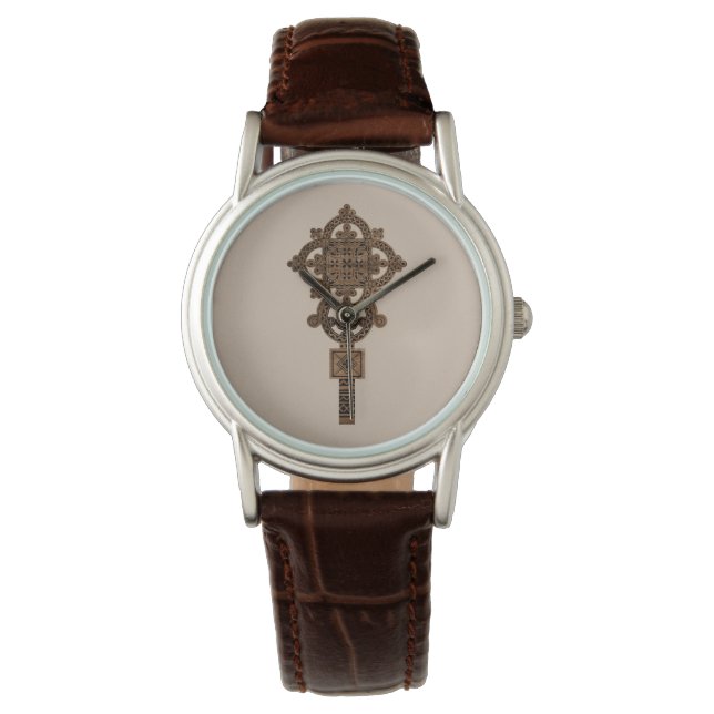 Wooden Hand Cross  Watch (Front)