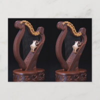 Wooden Harp Adventure Postcard