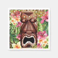 Wooden Hawaiian Tiki Luau Summer Birthday Party