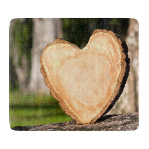 wooden heart cutting board