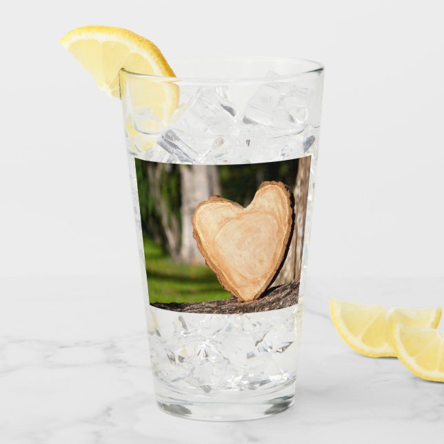 wooden heart glass (Front Ice)