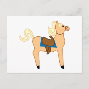Wooden Horse Toy Postcard