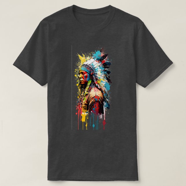 Wooden Indian T-Shirt (Design Front)