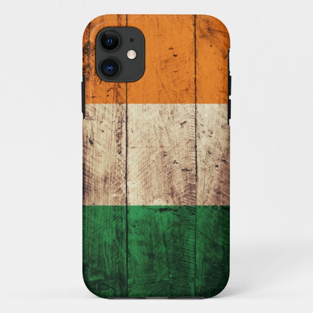 Wooden Ireland Flag Case-Mate iPhone Case (Back)